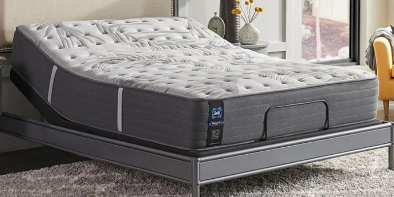 Wicker chair on blue rug